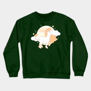 Orange Unicorn Crewneck Sweatshirt